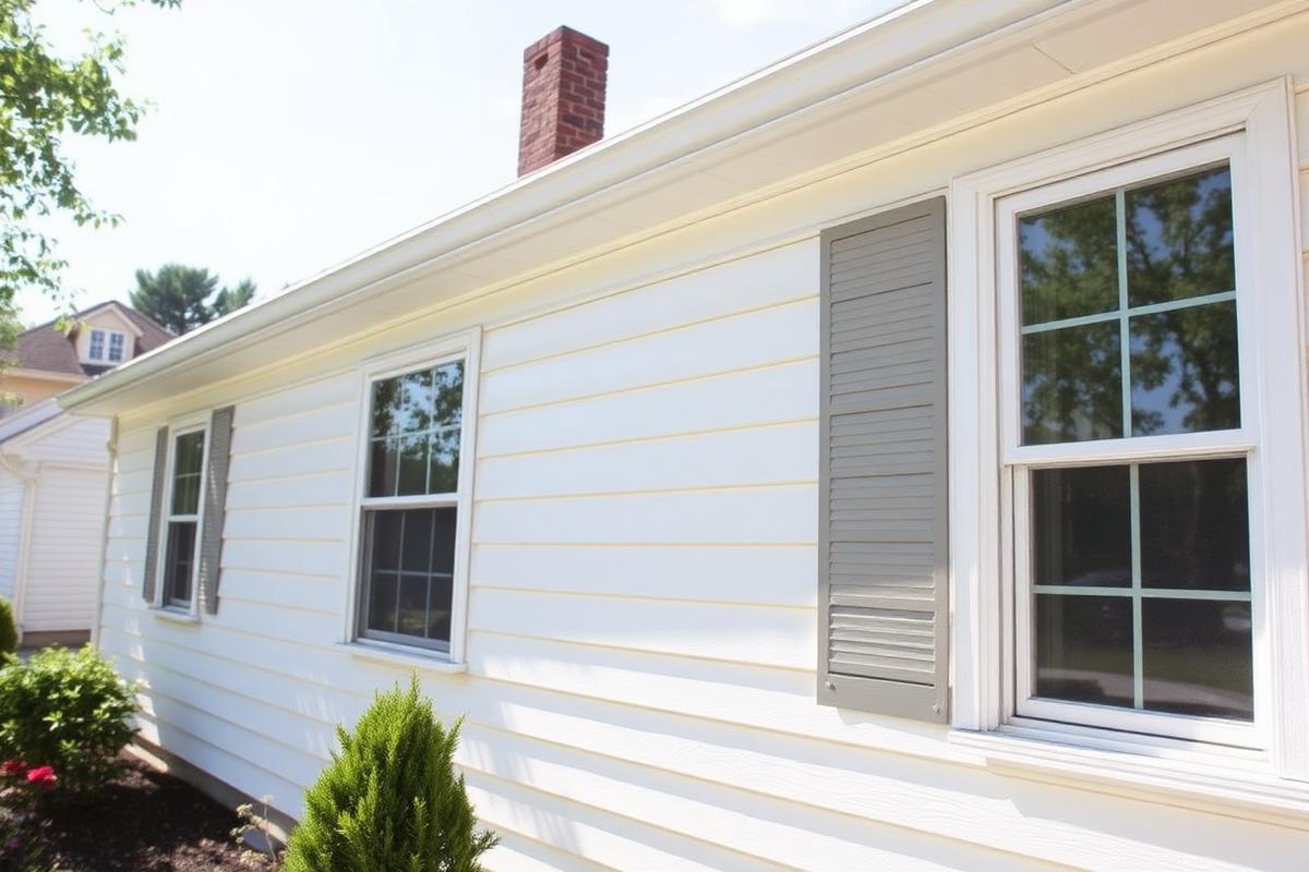 House siding – after cleaning
