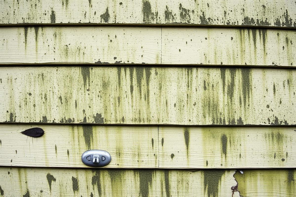 House siding – before cleaning